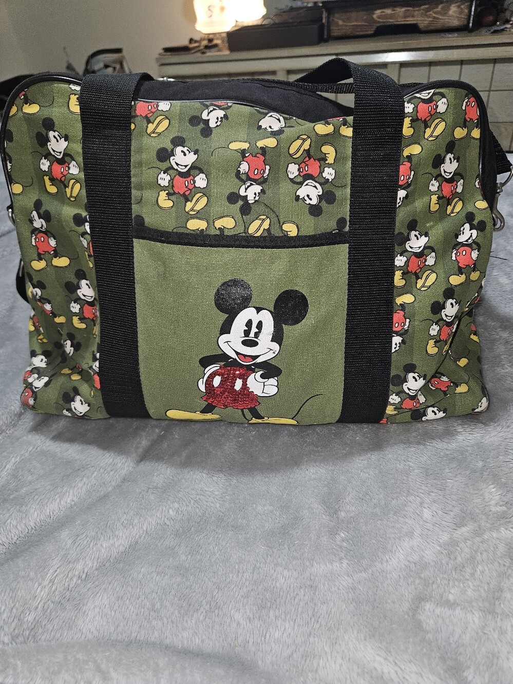 Canvas Disney Mickey Mouse Over Night Bag